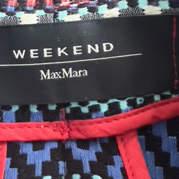 MaxMara Weekend multicolor woven jacket *AS IS* cropped pockets aztec southwest - Picture 9 of 9